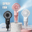 Portable USB Rechargeable Handheld Misting Fan