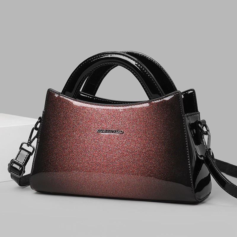 Elegant PU Leather Messenger Bag - Casual Shoulder Bag