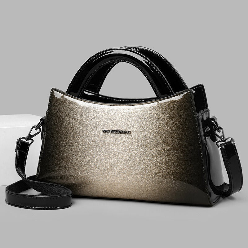 Elegant PU Leather Messenger Bag - Casual Shoulder Bag