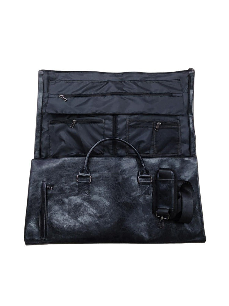 New PU waterproof travel bag with large capacity portable folding bag multifunctional wet dry separation suit bag - Korvel