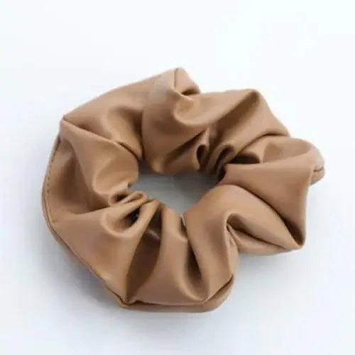 Premium Red PU Leather Ponytail Holders for Women