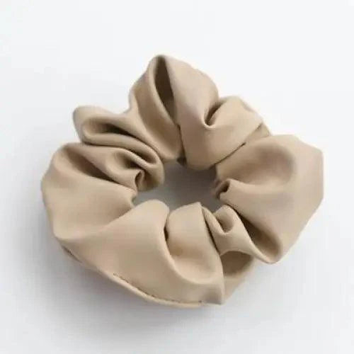 Premium Red PU Leather Ponytail Holders for Women