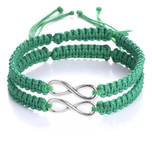 Handmade Infinity Bracelet Set for Couples