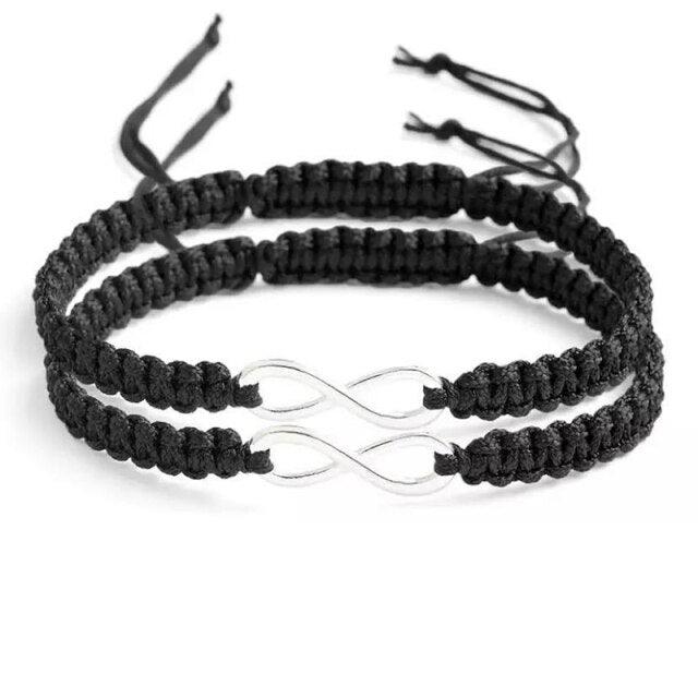 Handmade Infinity Bracelet Set for Couples