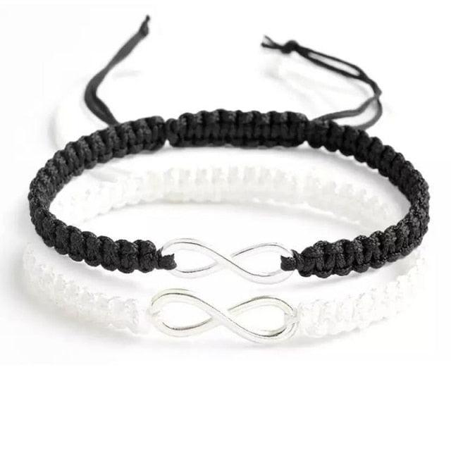 Handmade Infinity Bracelet Set for Couples