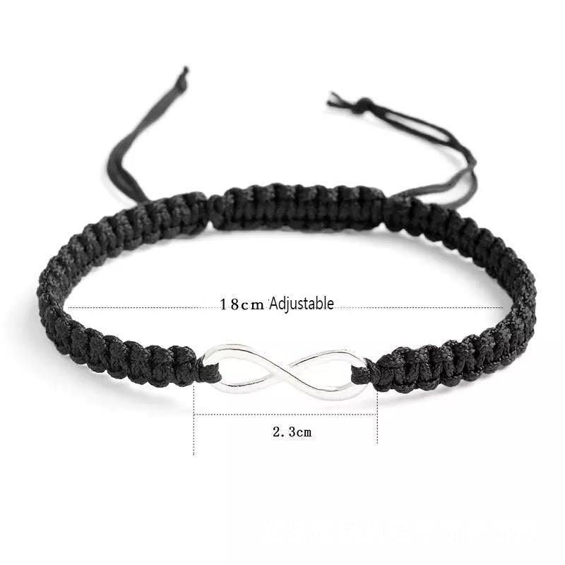 Handmade Infinity Bracelet Set for Couples
