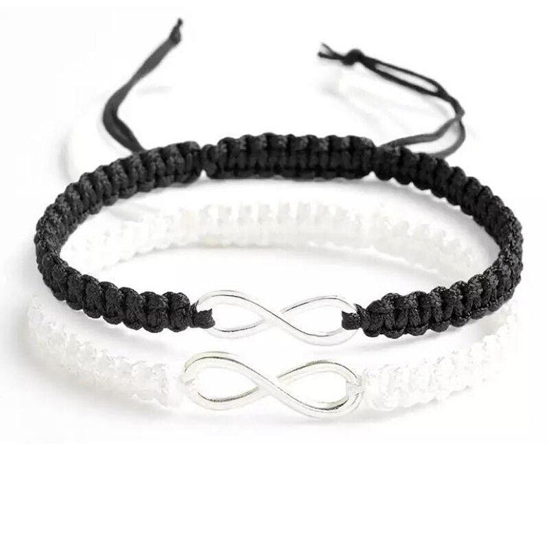 Handmade Infinity Bracelet Set for Couples
