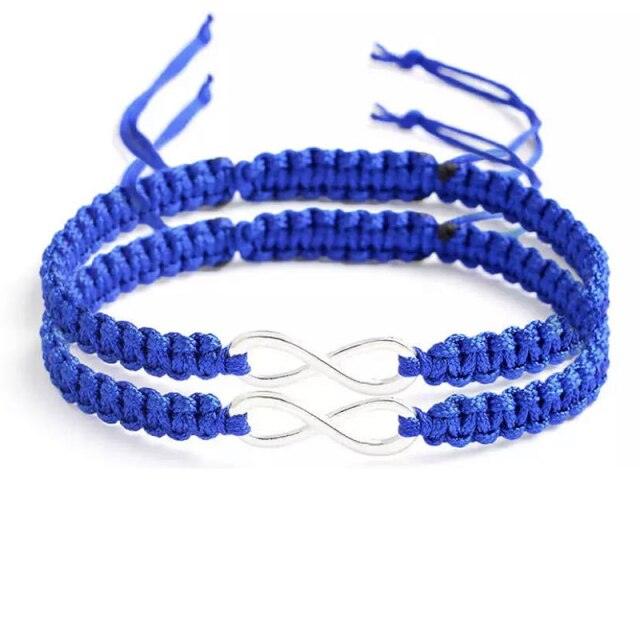 Handmade Infinity Bracelet Set for Couples
