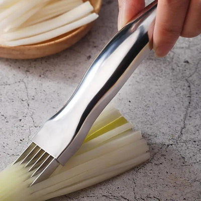 Premium Stainless Steel Vegetable Slicer for Effortless Cutting