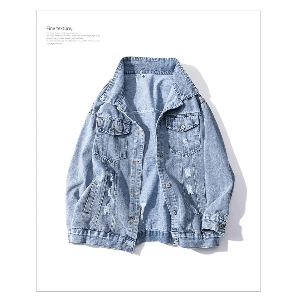 Chaqueta de mezclilla para mujer con parches elegantes