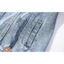 Chaqueta de mezclilla para mujer con parches elegantes