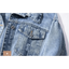 Chaqueta de mezclilla para mujer con parches elegantes