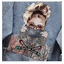 Chaqueta de mezclilla para mujer con parches elegantes