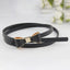 Ceinture Slim en Cuir PU avec Nœud pour Femmes - Style Rétro
