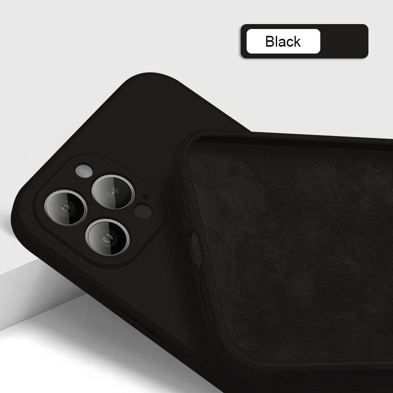 Premium Soft Silicone Square Phone Case for iPhone 14/13 Pro Max