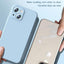 Premium Soft Silicone Square Phone Case for iPhone 14/13 Pro Max
