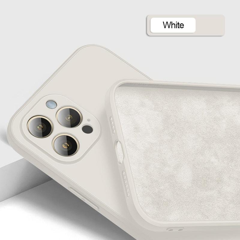 Premium Soft Silicone Square Phone Case for iPhone 14/13 Pro Max