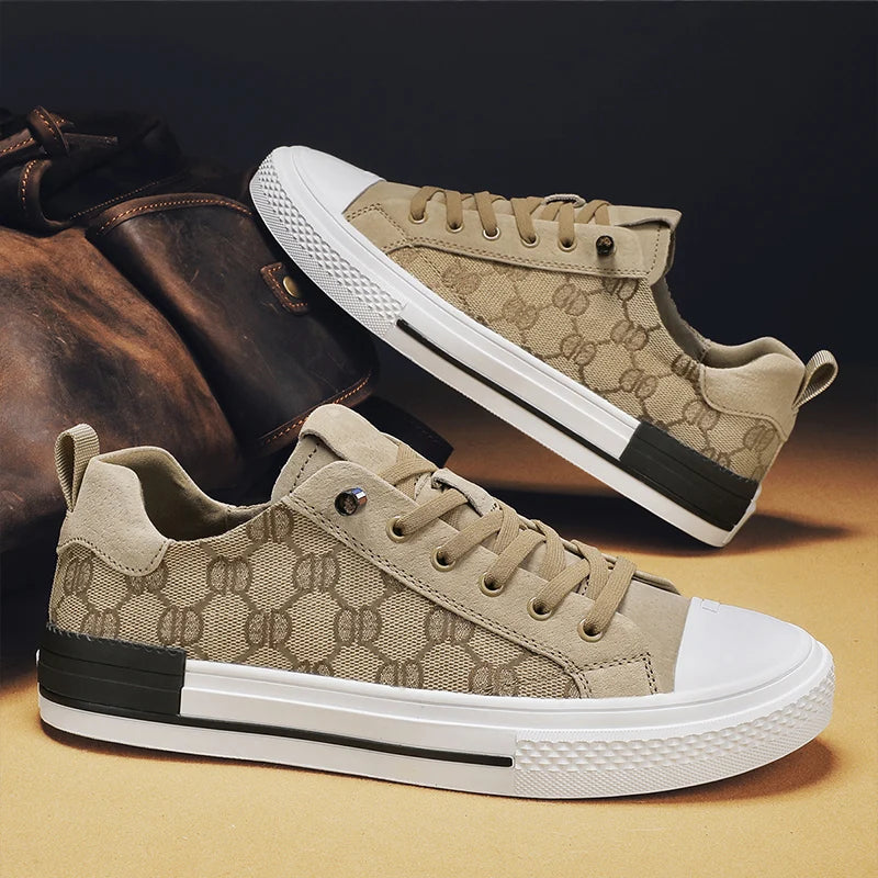 New sports and leisure canvas board shoes, Korean version, low cut, lazy, one foot trendy shoes - Korvel