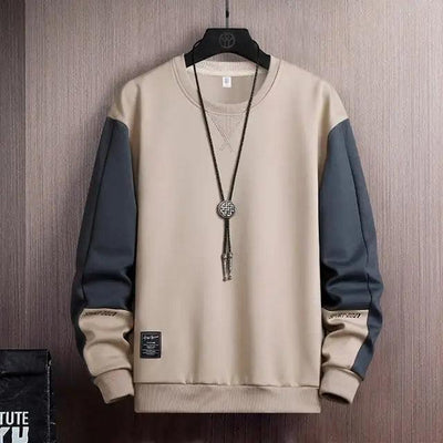 Sudadera Casual de Parches para Hombres - Estilo Primavera y Otoño
