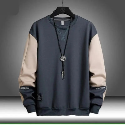Sudadera Casual de Parches para Hombres - Estilo Primavera y Otoño