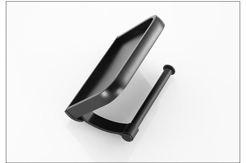Soporte de Papel Higiénico de Acero Inoxidable Premium con Estante para Teléfono