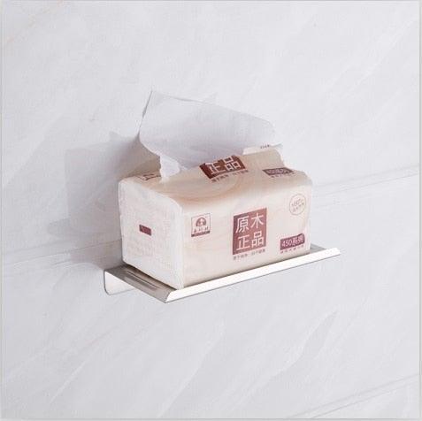 Soporte de Papel Higiénico de Acero Inoxidable Premium con Estante para Teléfono