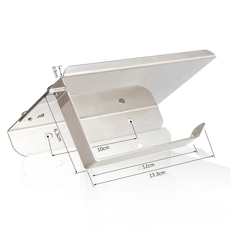 Soporte de Papel Higiénico de Acero Inoxidable Premium con Estante para Teléfono