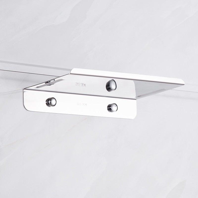 Soporte de Papel Higiénico de Acero Inoxidable Premium con Estante para Teléfono