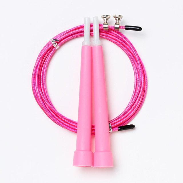 Adjustable Steel Wire Jump Rope for Fitness and Cardio Workouts