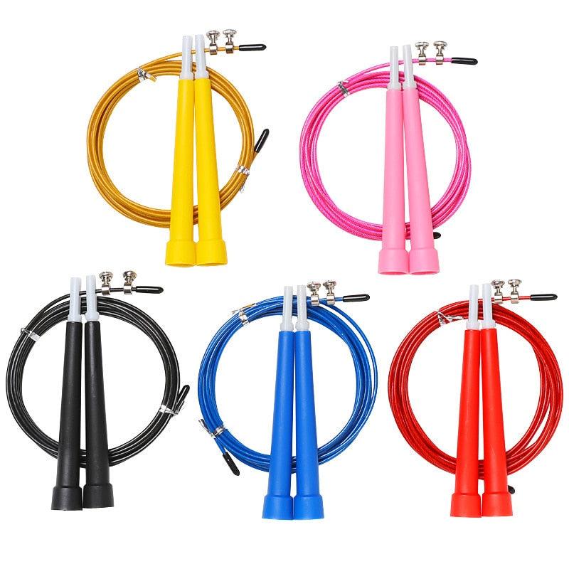 Adjustable Steel Wire Jump Rope for Fitness and Cardio Workouts