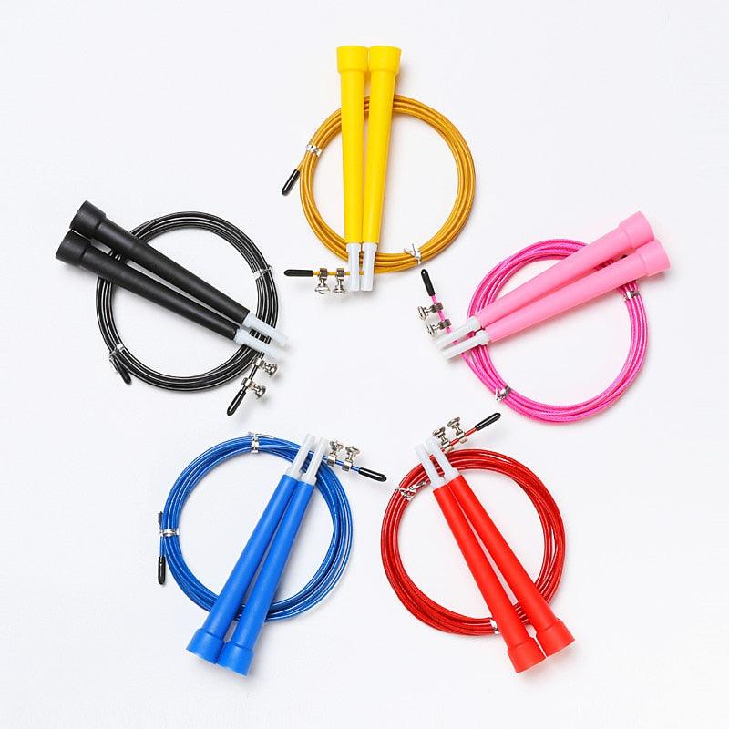Adjustable Steel Wire Jump Rope for Fitness and Cardio Workouts