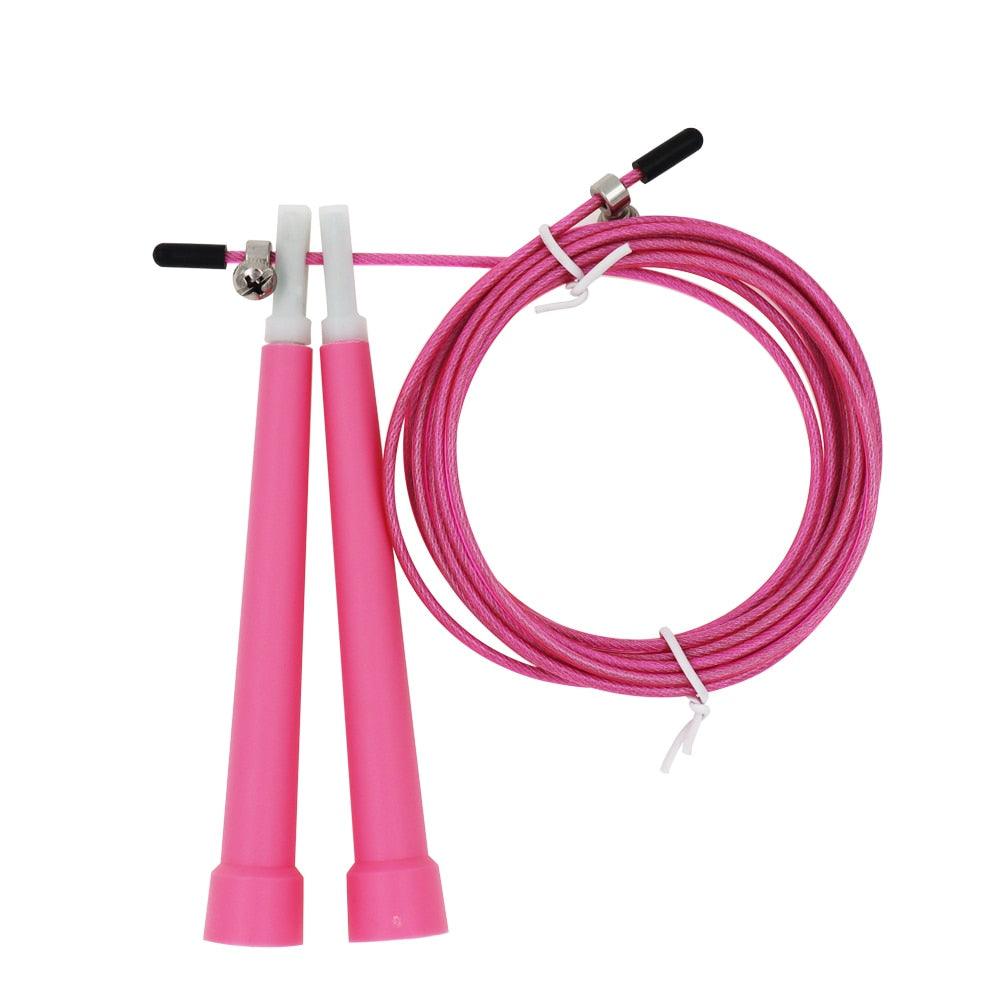 Cuerda para Saltar de Alambre de Acero Ajustable para Entrenamiento Fitness