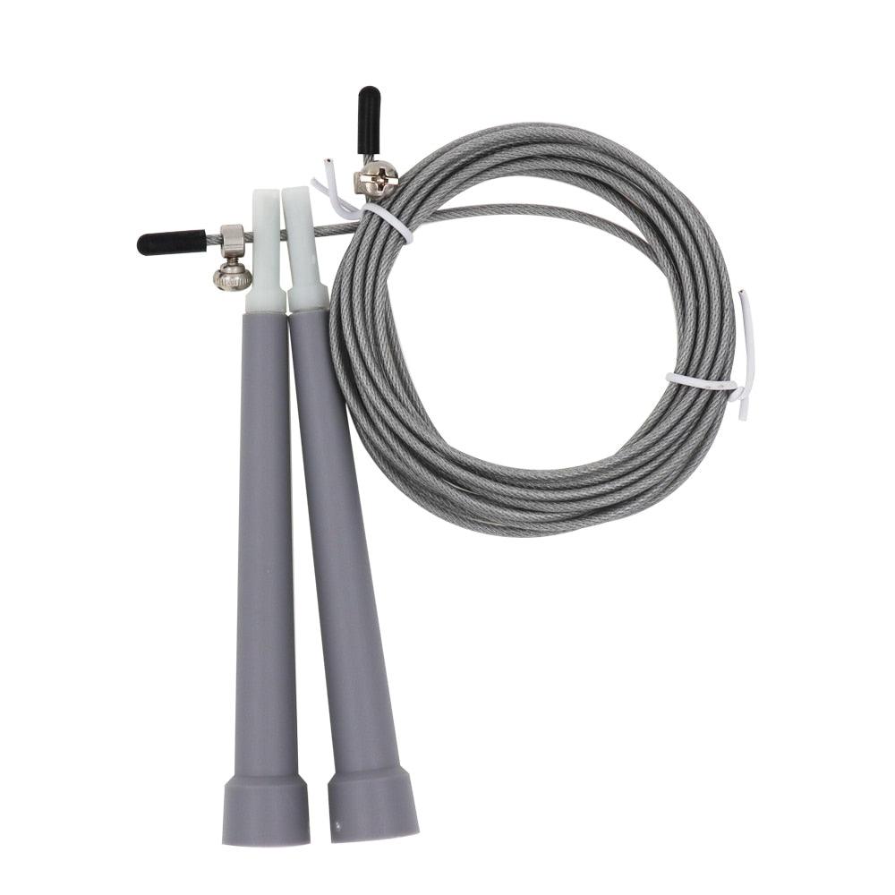 Cuerda para Saltar de Alambre de Acero Ajustable para Entrenamiento Fitness