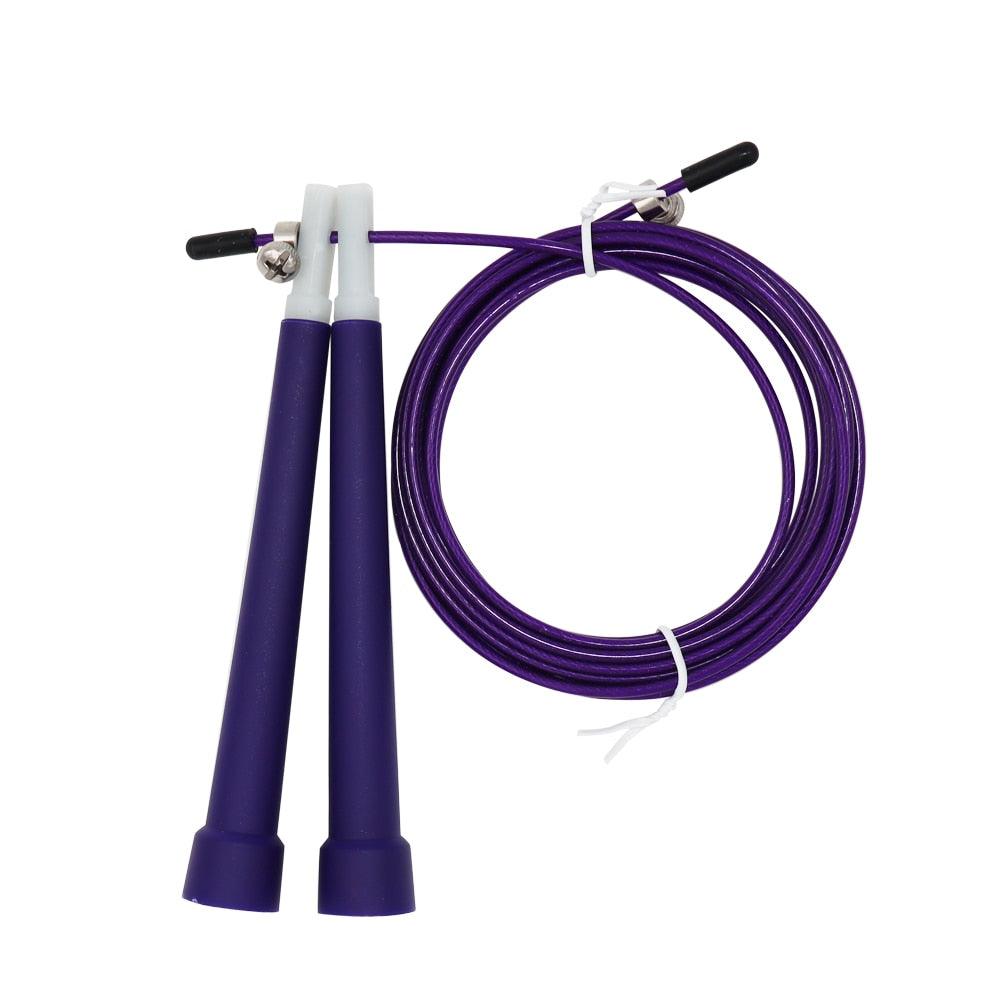 Cuerda para Saltar de Alambre de Acero Ajustable para Entrenamiento Fitness