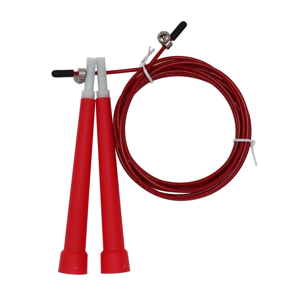 Cuerda para Saltar de Alambre de Acero Ajustable para Entrenamiento Fitness
