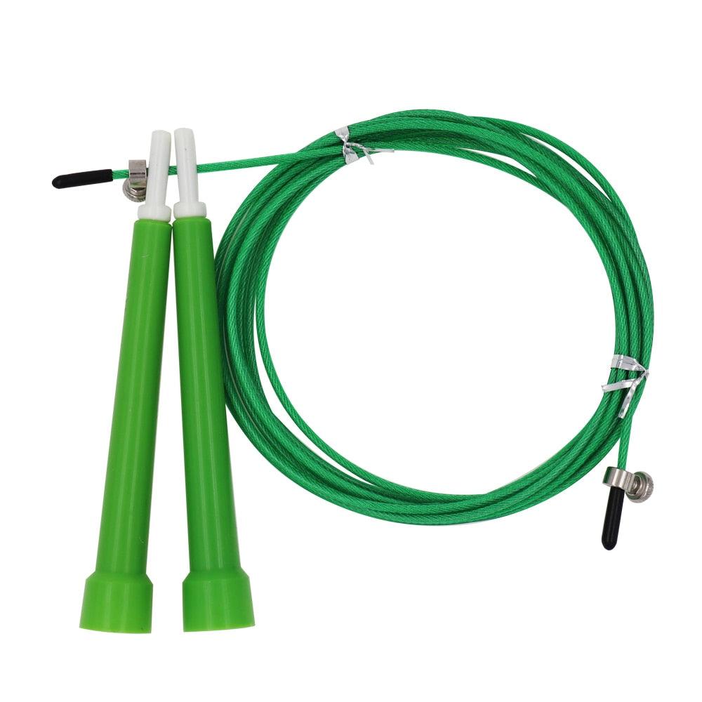 Cuerda para Saltar de Alambre de Acero Ajustable para Entrenamiento Fitness