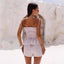 Strapless Olive Top and Shorts Set for Summer