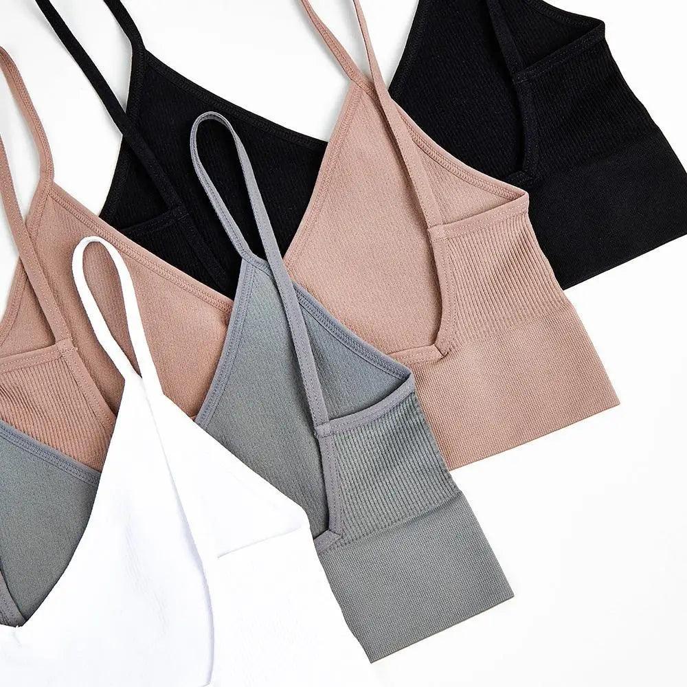 Trendy Open Back Seamless Bra - Comfortable Wire-Free Design