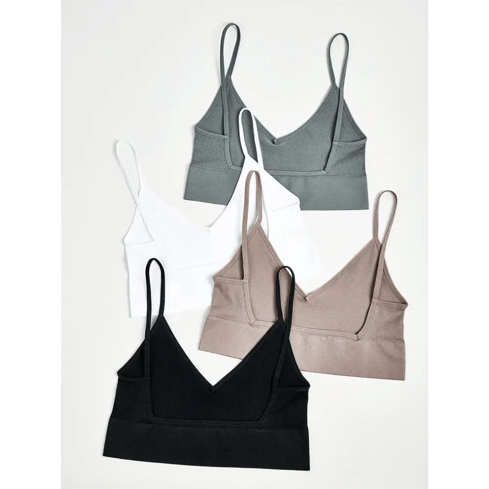 Trendy Open Back Seamless Bra - Comfortable Wire-Free Design