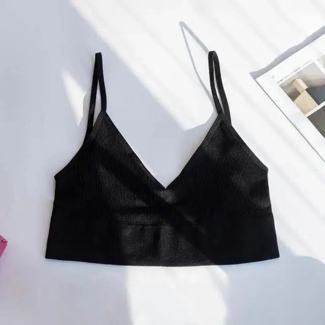 Trendy Open Back Seamless Bra - Comfortable Wire-Free Design
