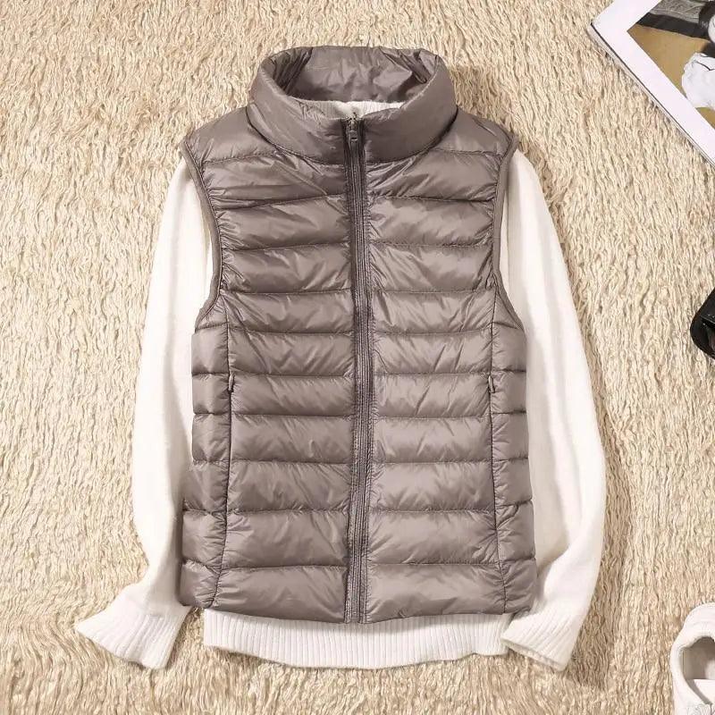 Gilet en Duvet Ultra Léger pour Femmes Tendance