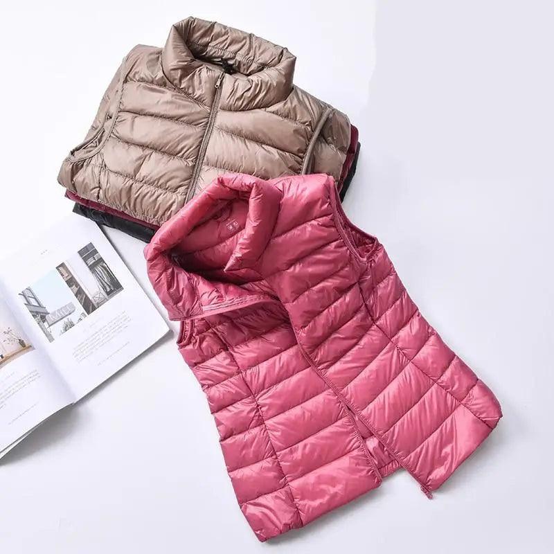 Gilet en Duvet Ultra Léger pour Femmes Tendance