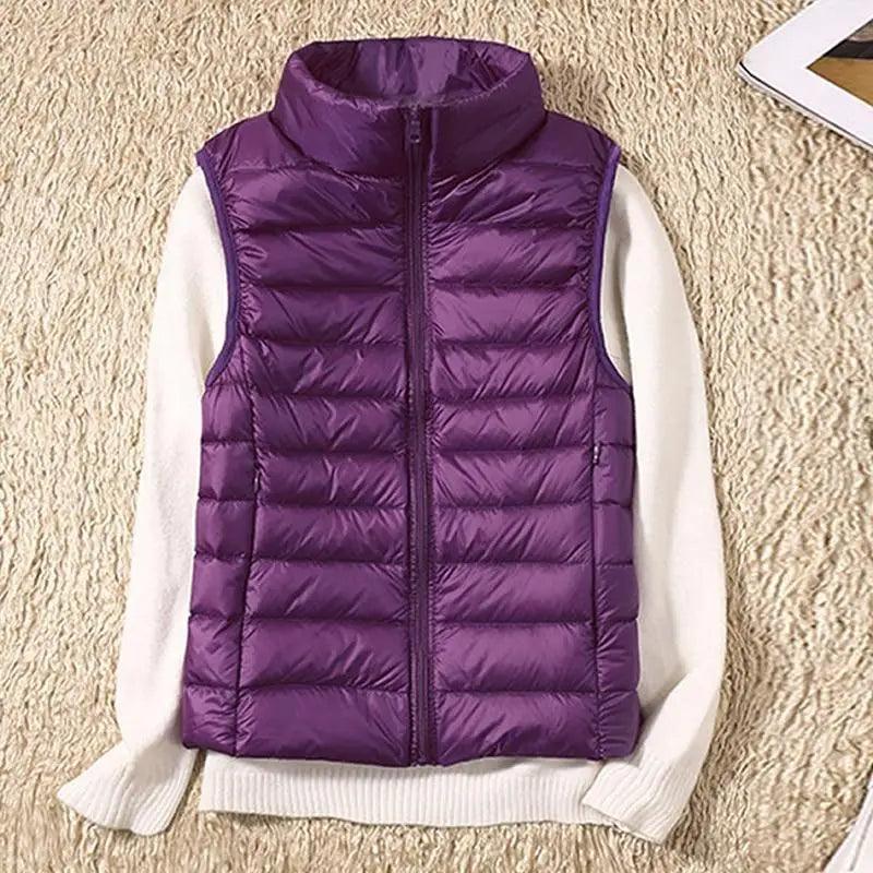 Gilet en Duvet Ultra Léger pour Femmes Tendance