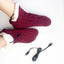 New USB Foot Warmer Home Electric Floor Socks Winter Home Foot Protection Warm Christmas Socks - Korvel