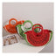 New Watermelon Straw Women Shoulder Bags Luxury Designer Fashion Bohemia Female Crossbody Bag Handmade Cute Fruit Handbag - Korvel