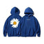 Cozy Oversized Hooded Sweatshirt for Men & Women - Sunflower Print - Korvel