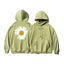 Cozy Oversized Hooded Sweatshirt for Men & Women - Sunflower Print - Korvel