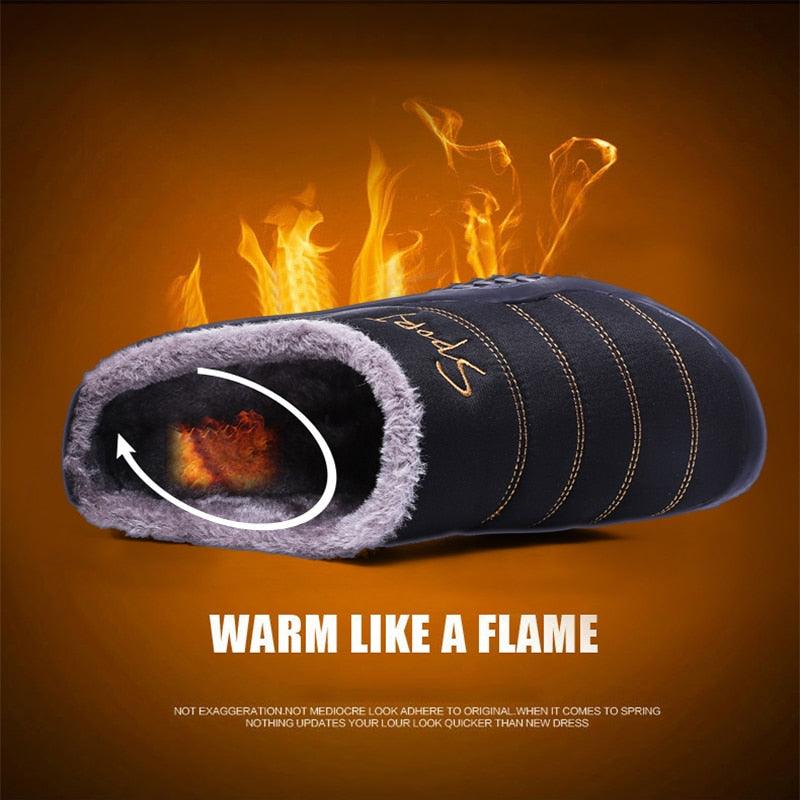 Pantuflas de Invierno Premium para Hombres - Comodidad Interior Acogedora