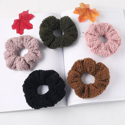 Scrunchies de Terciopelo de Osito Lindos - Accesorios para el Cabello Premium