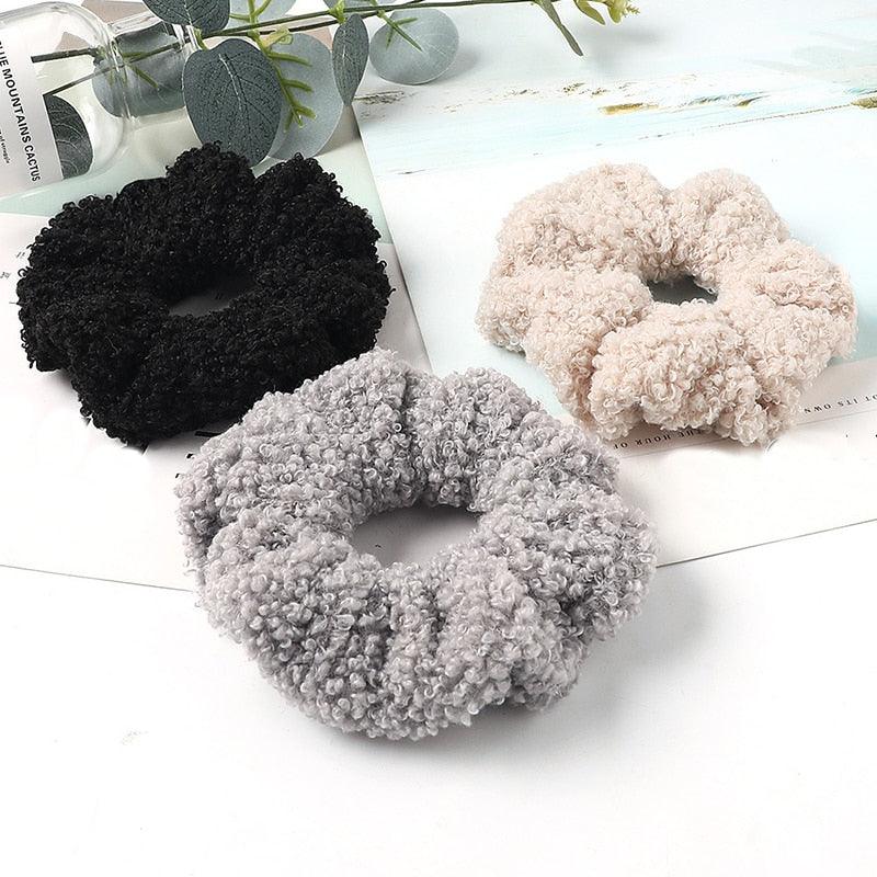 Scrunchies de Terciopelo de Osito Lindos - Accesorios para el Cabello Premium